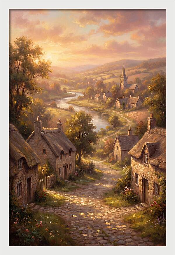 Medieval Village Scene
