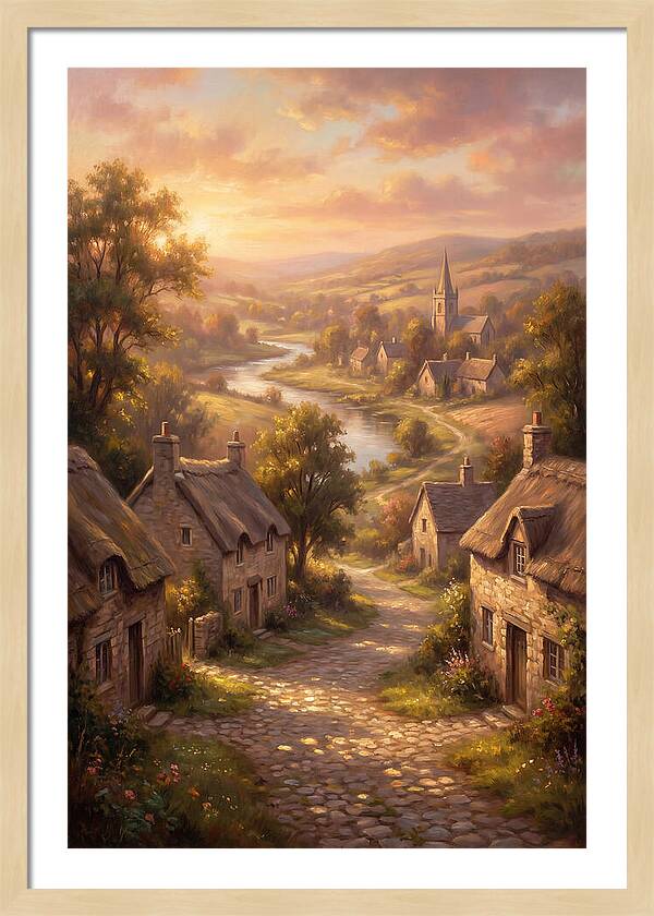 Medieval Village Scene