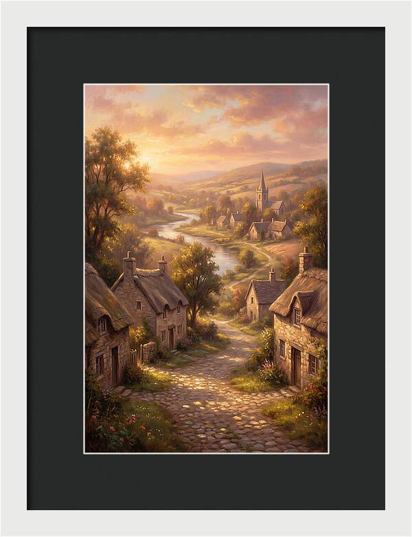 Medieval Village Scene