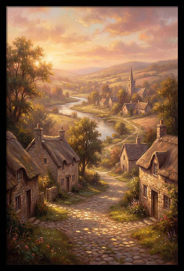 Medieval Village Scene