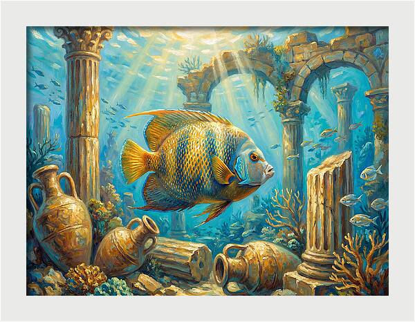 Mediterranean Angelfish Serenity