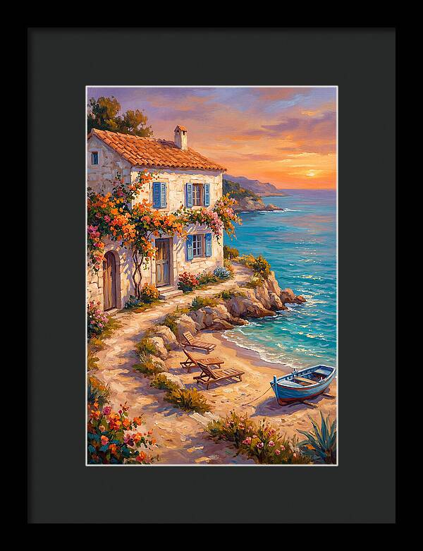 Mediterranean Beach Cottage Serenity