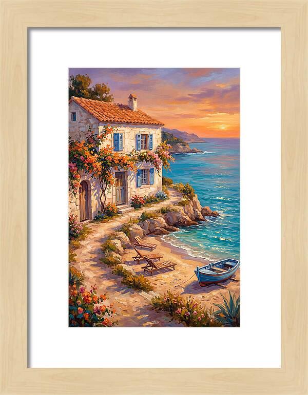 Mediterranean Beach Cottage Serenity