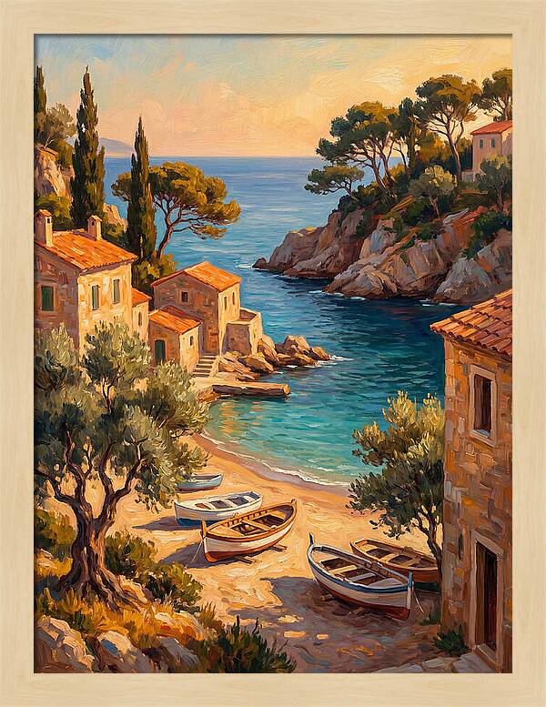 Mediterranean Beach Inlet Serenity