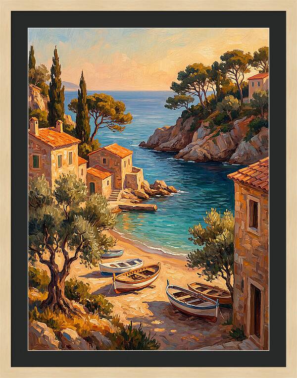 Mediterranean Beach Inlet Serenity
