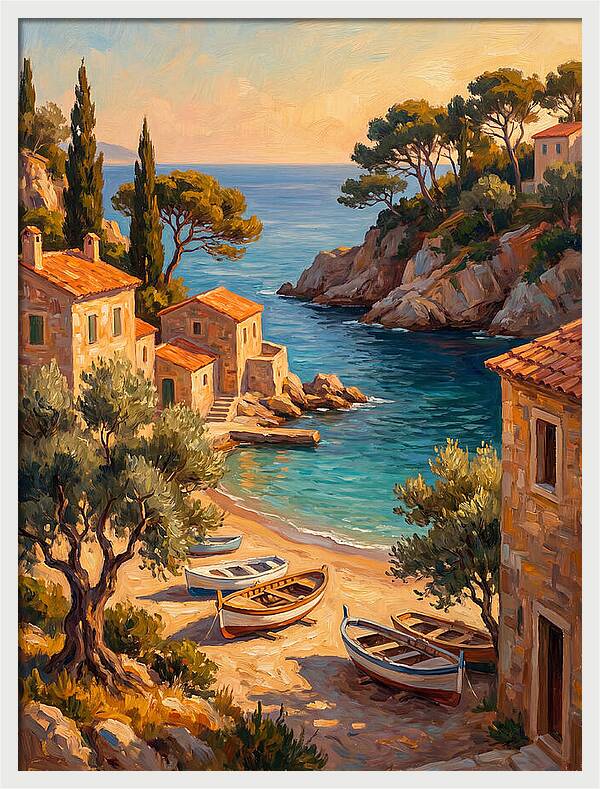Mediterranean Beach Inlet Serenity