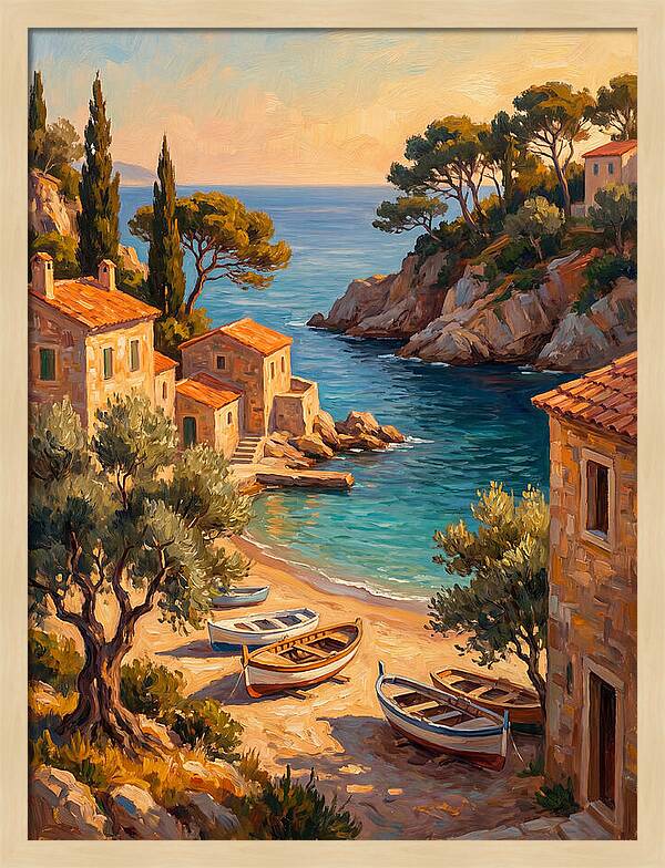 Mediterranean Beach Inlet Serenity