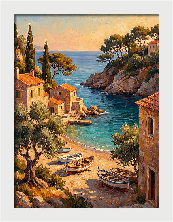 Mediterranean Beach Inlet Serenity