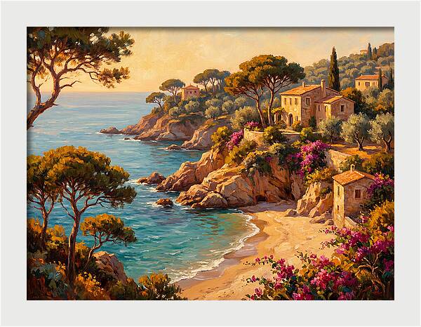 Mediterranean Beach Serenity