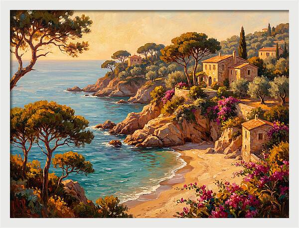 Mediterranean Beach Serenity