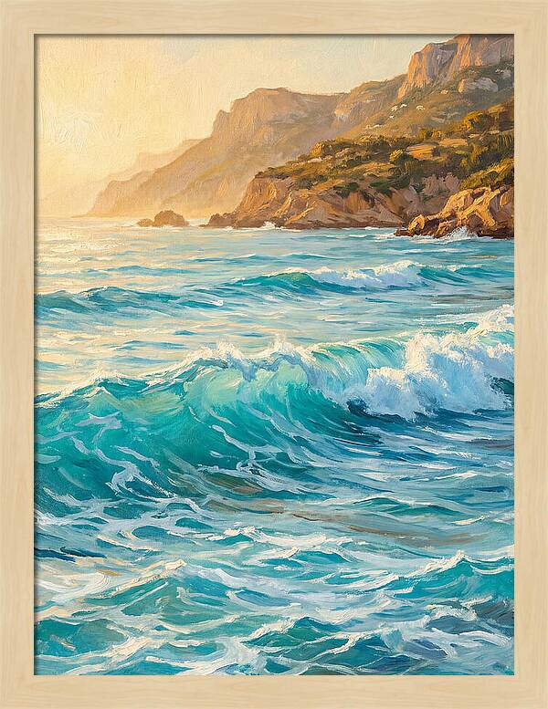 Mediterranean Beach Waves