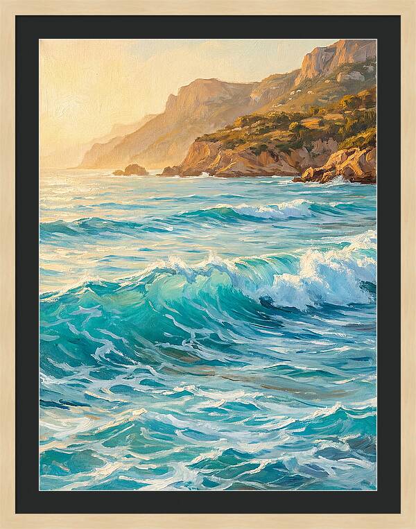 Mediterranean Beach Waves