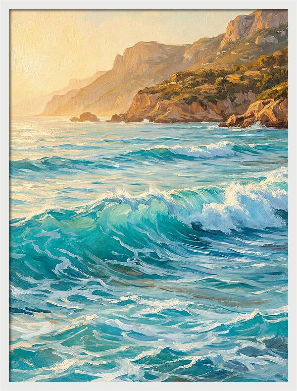 Mediterranean Beach Waves