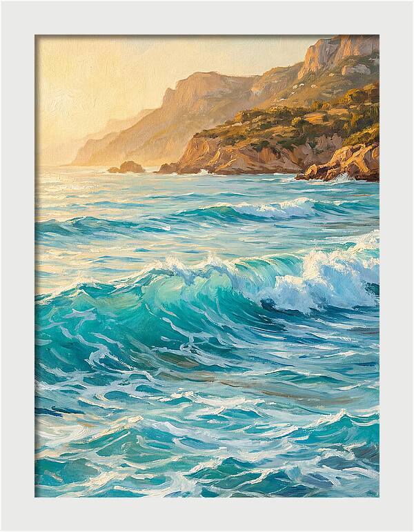 Mediterranean Beach Waves