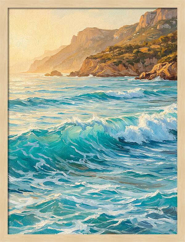 Mediterranean Beach Waves