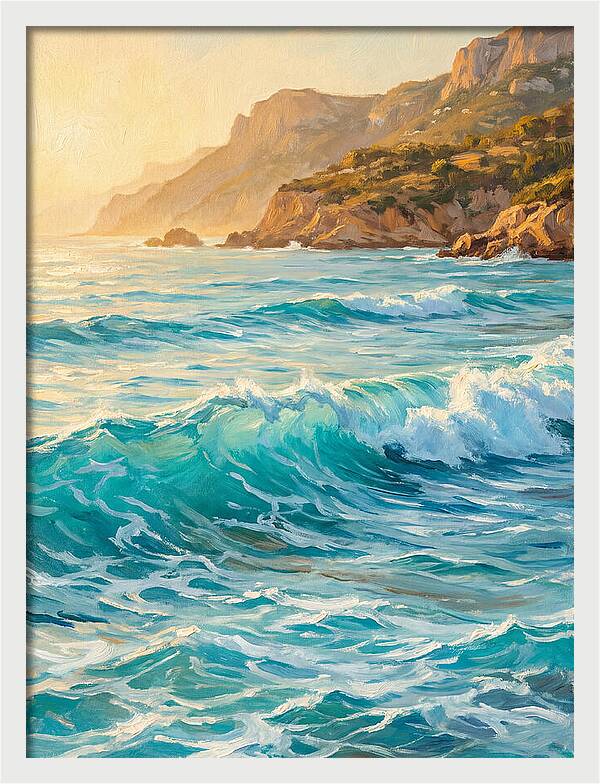 Mediterranean Beach Waves