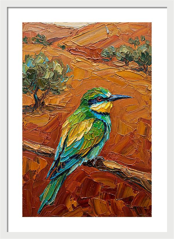 Mediterranean Bee Eater Perched