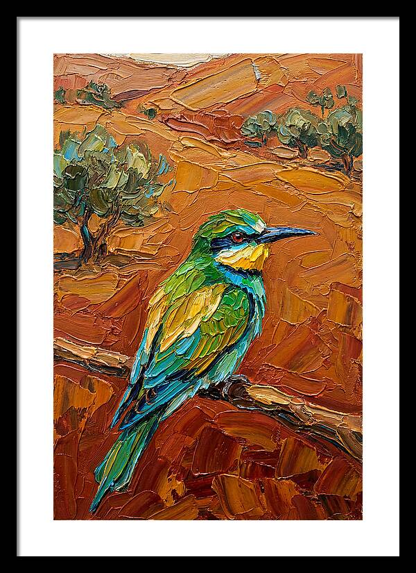 Mediterranean Bee Eater Perched