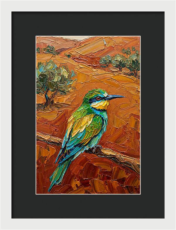 Mediterranean Bee Eater Perched
