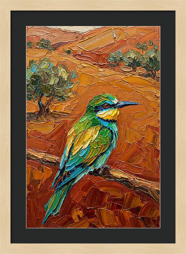 Mediterranean Bee Eater Perched