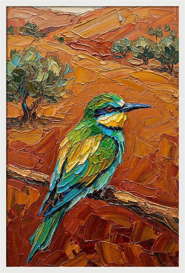 Mediterranean Bee Eater Perched