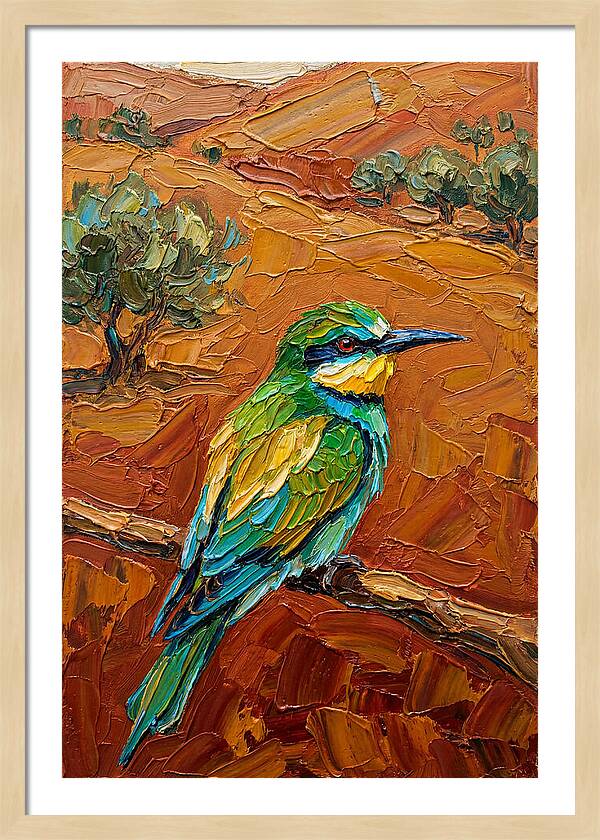 Mediterranean Bee Eater Perched
