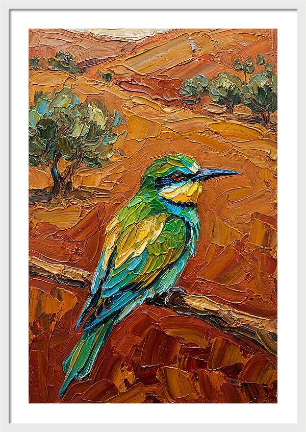 Mediterranean Bee Eater Perched