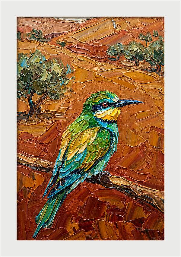 Mediterranean Bee Eater Perched