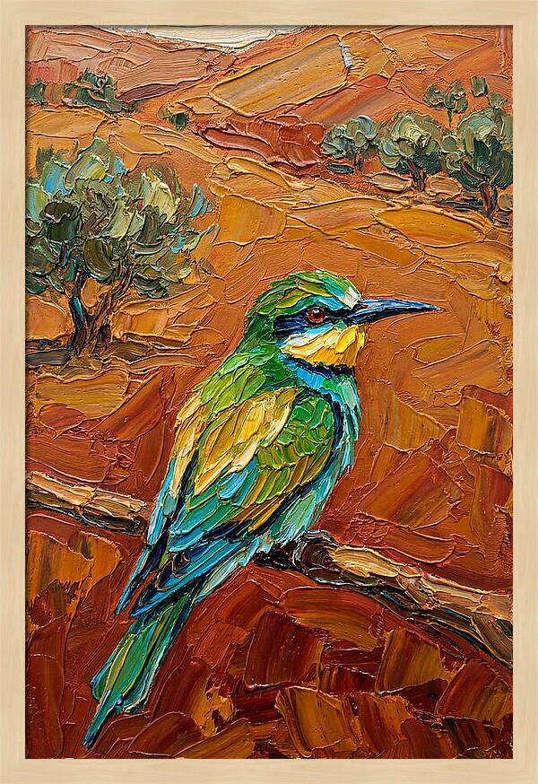 Mediterranean Bee Eater Perched