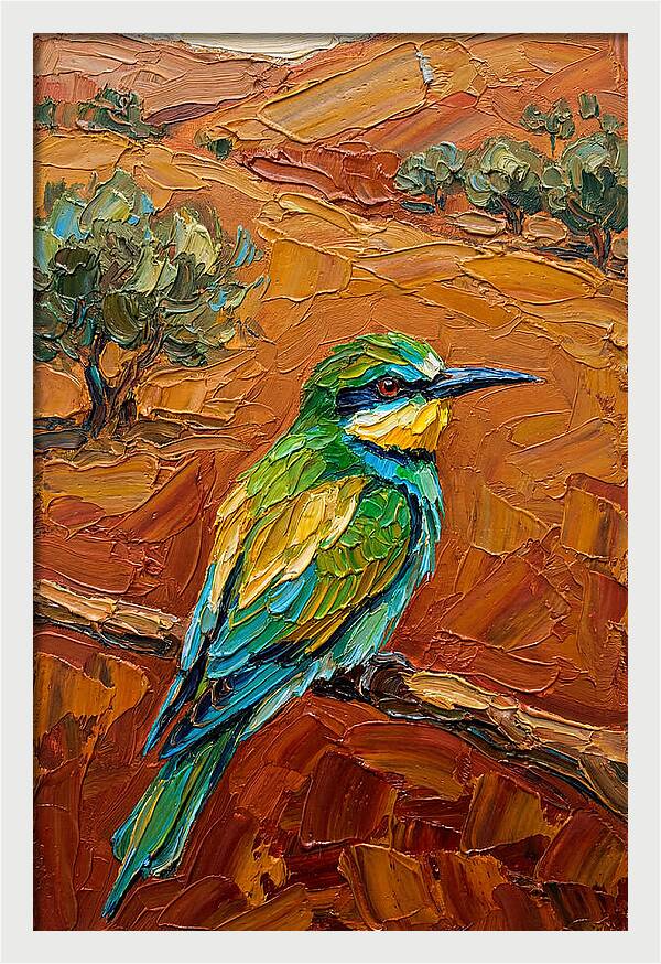 Mediterranean Bee Eater Perched