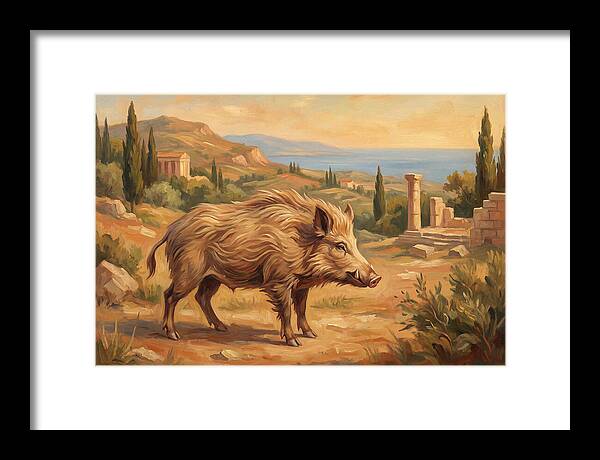 Mediterranean Boar In Nature