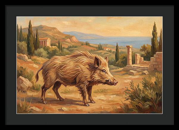Mediterranean Boar In Nature