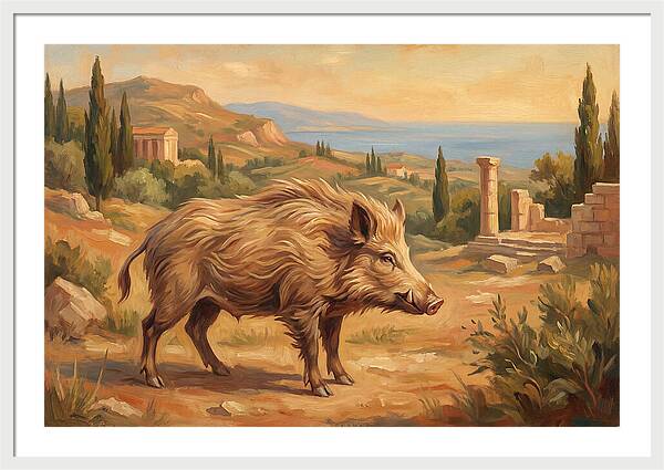Mediterranean Boar In Nature