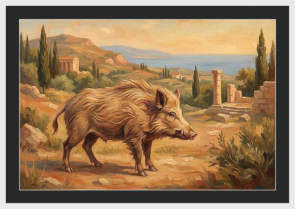 Mediterranean Boar In Nature