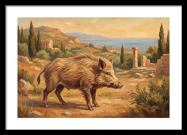 Mediterranean Boar In Nature