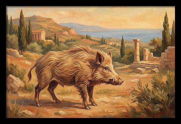 Mediterranean Boar In Nature