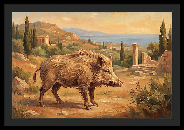 Mediterranean Boar In Nature