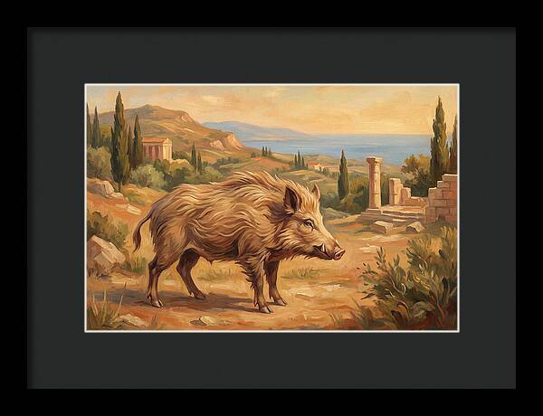 Mediterranean Boar In Nature