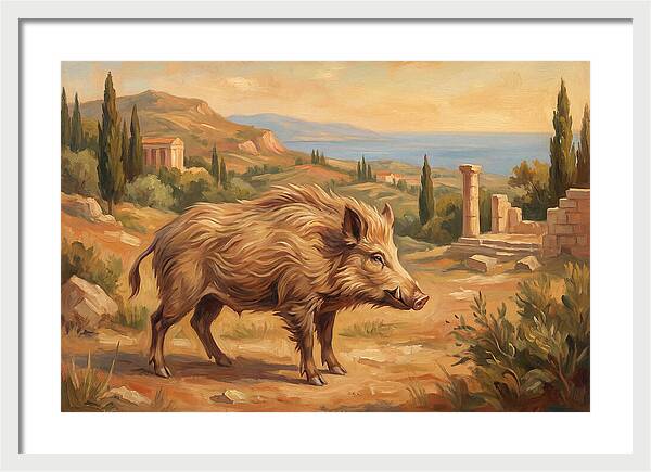 Mediterranean Boar In Nature