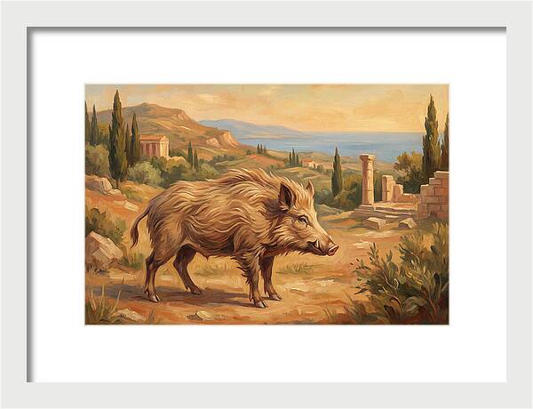 Mediterranean Boar In Nature