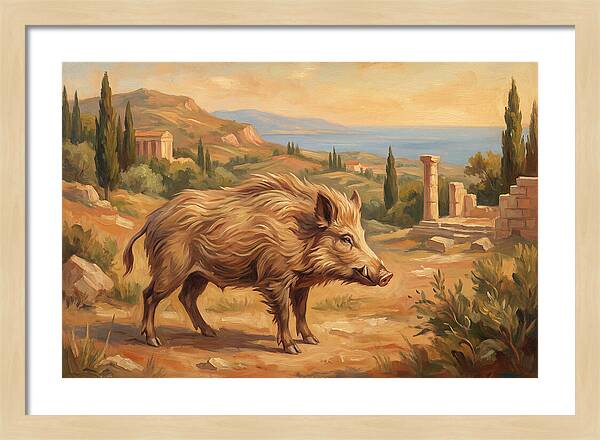 Mediterranean Boar In Nature