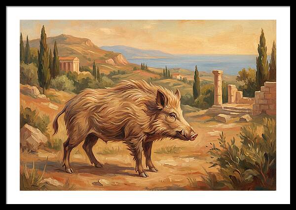 Mediterranean Boar In Nature
