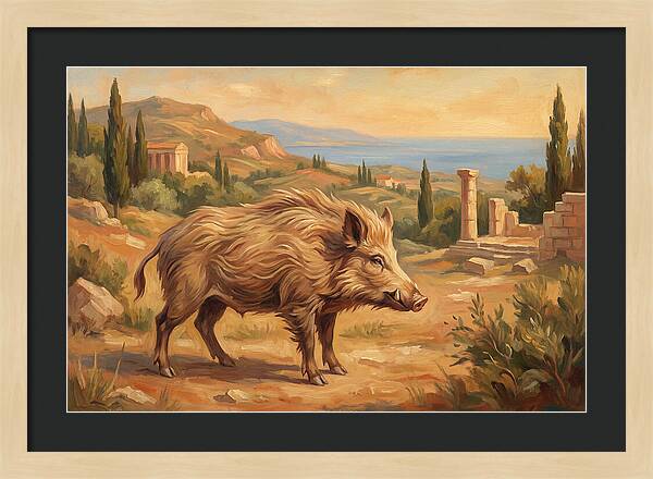 Mediterranean Boar In Nature