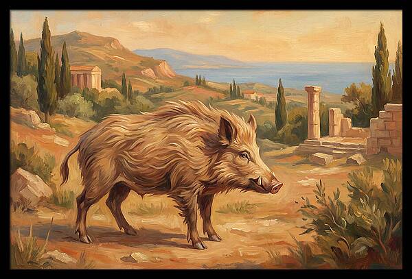 Mediterranean Boar In Nature