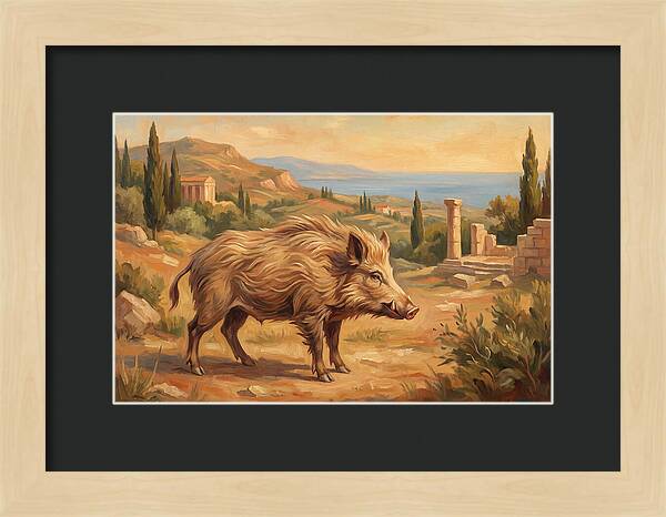 Mediterranean Boar In Nature