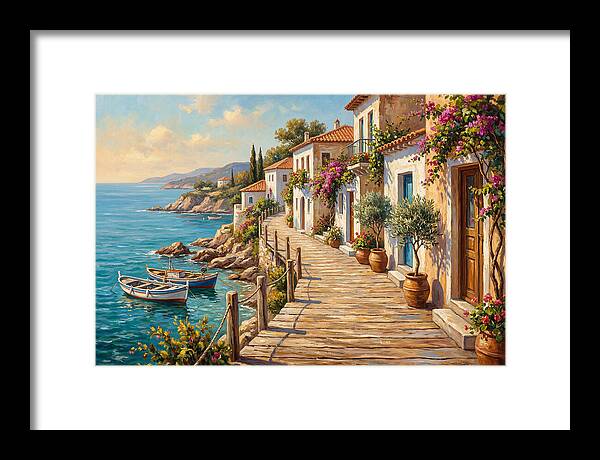 Mediterranean Boardwalk Serenity