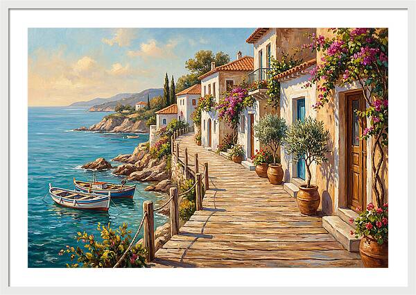 Mediterranean Boardwalk Serenity