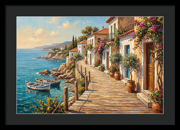 Mediterranean Boardwalk Serenity
