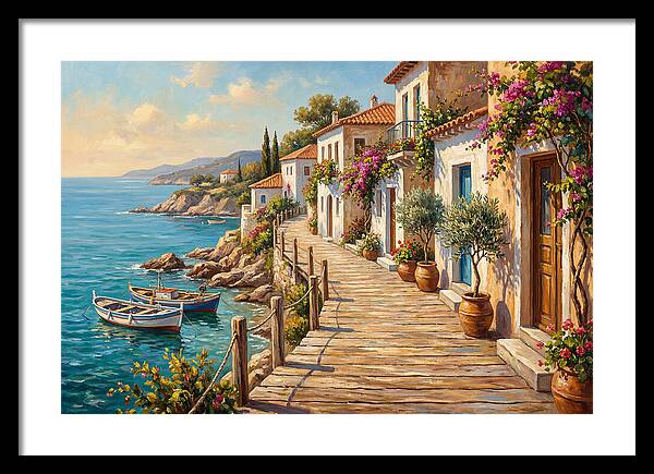 Mediterranean Boardwalk Serenity