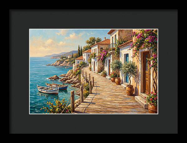 Mediterranean Boardwalk Serenity